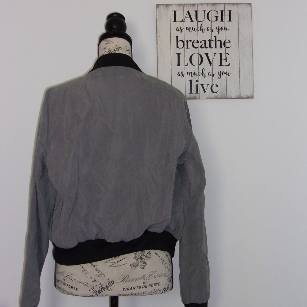 Microfiber Bomber Jacket - Picture 2 of 3